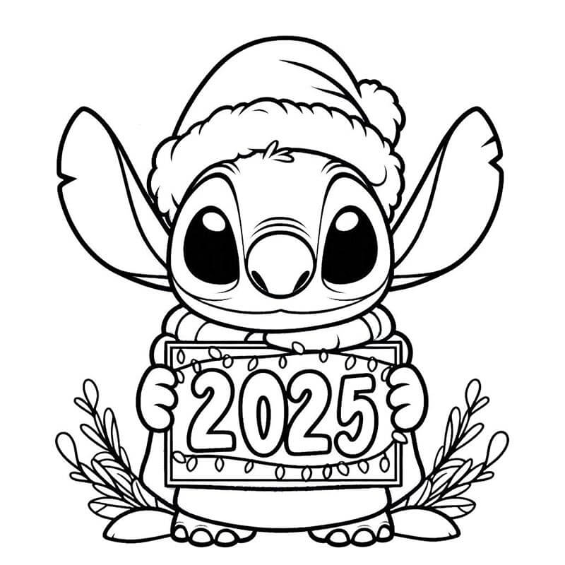 Adorabile Stitch da colorare