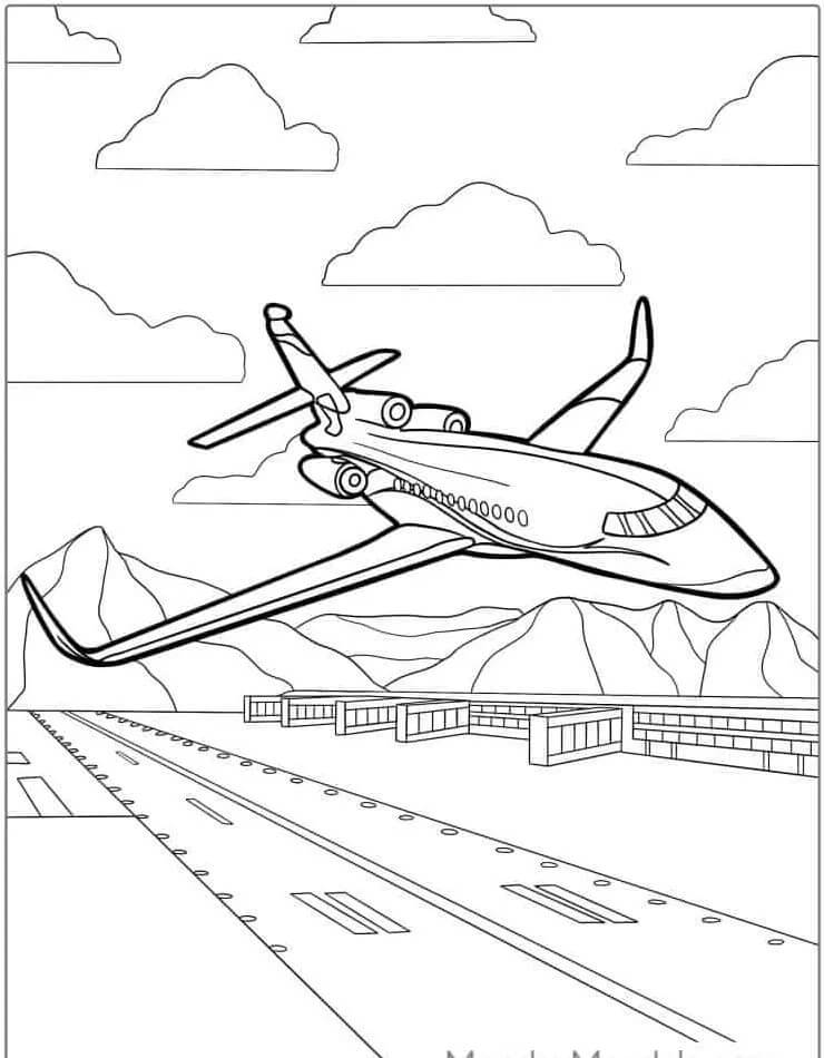 Aereo (1) da colorare