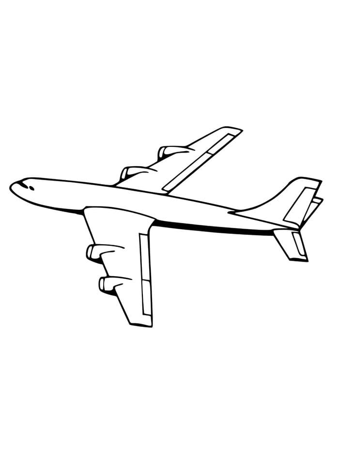 Aereo Gratis Stampabile da colorare
