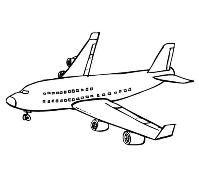 Aereo Gratis per Bambini da colorare