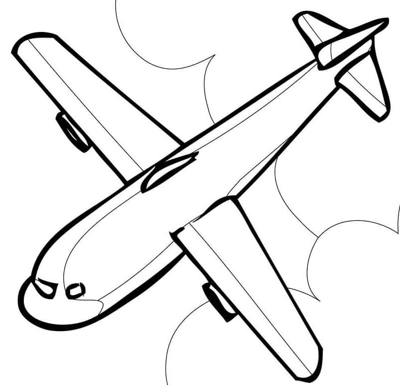 Aereo Gratuito da Stampare da colorare