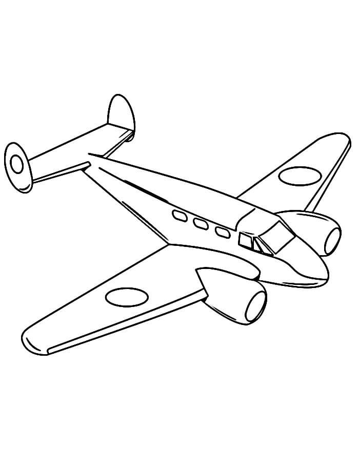 Aereo Gratuito per Bambini da colorare