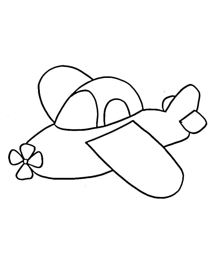 Aereo Stampabile Gratuito da colorare