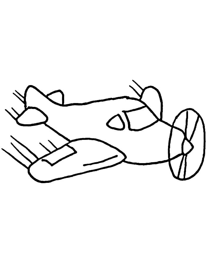 Aereo Stampabile da colorare