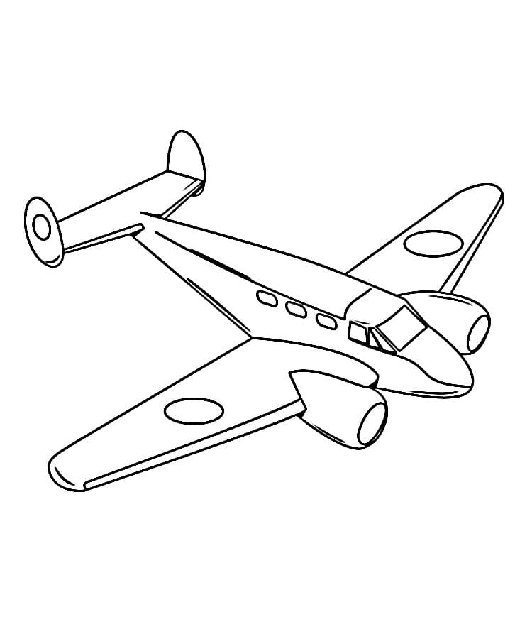 Aereo a Costo Zero da colorare