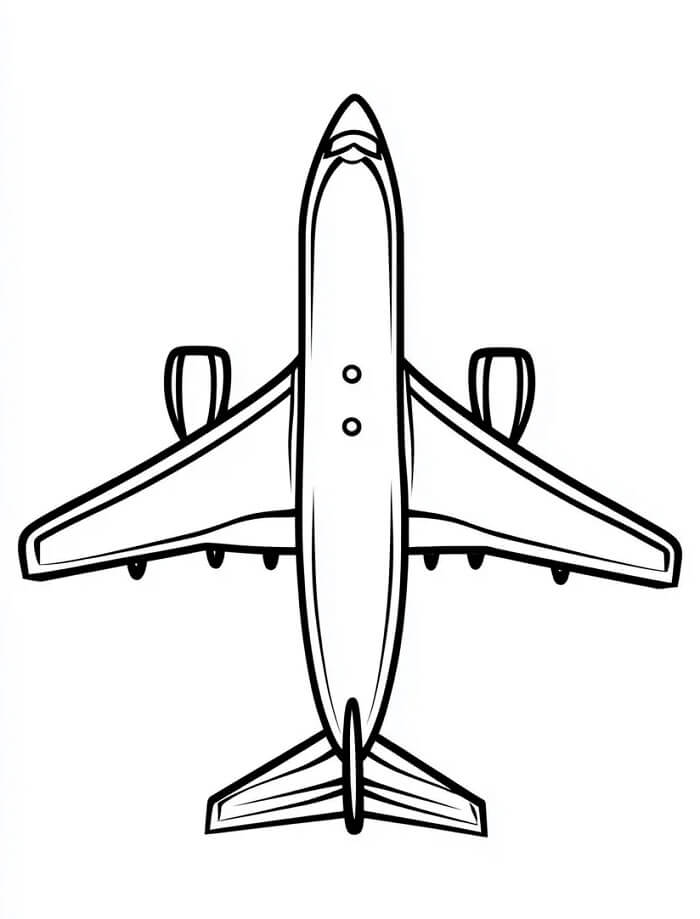 Aereo per Bambini di 2 Anni da colorare