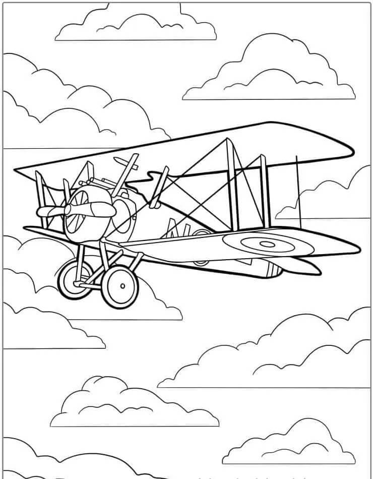 Aereo per Bambini di 3 Anni da colorare