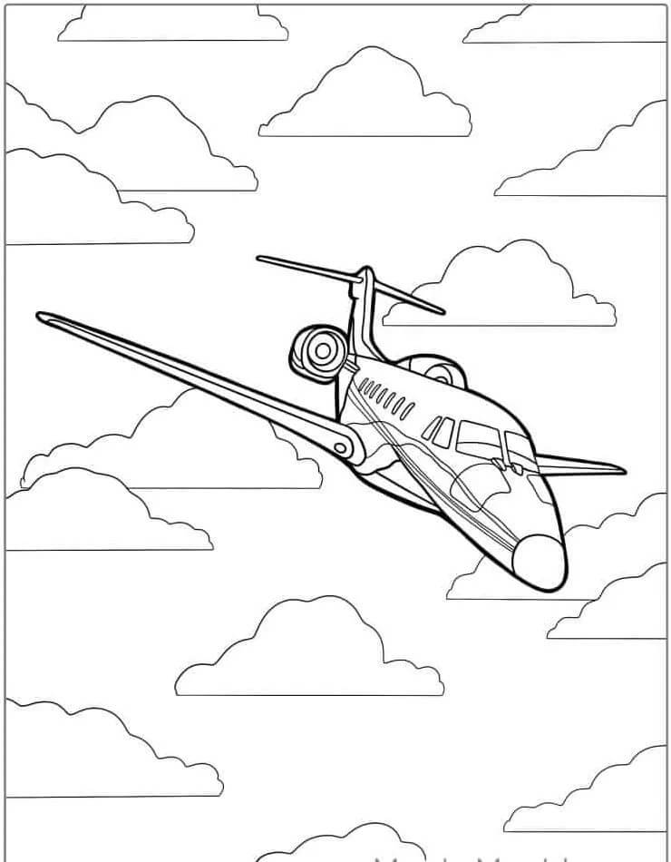 Aereo per Bambini di 5 Anni da colorare