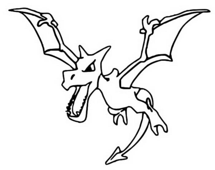 Aerodactyl Pokemon da colorare