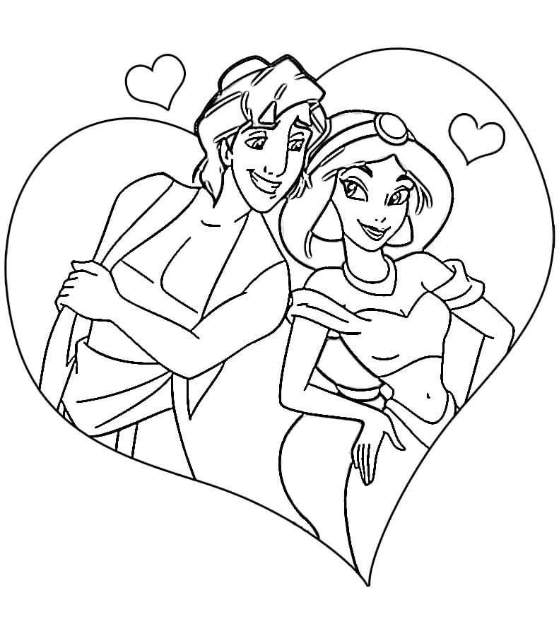 Aladdin (5) da colorare