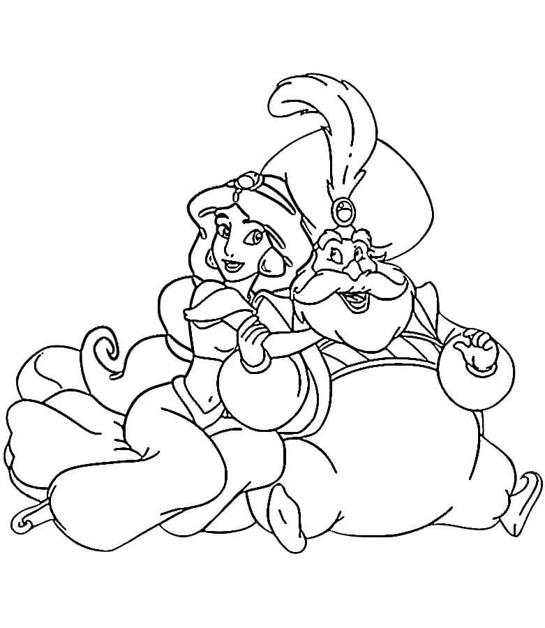 Aladdin (7) da colorare