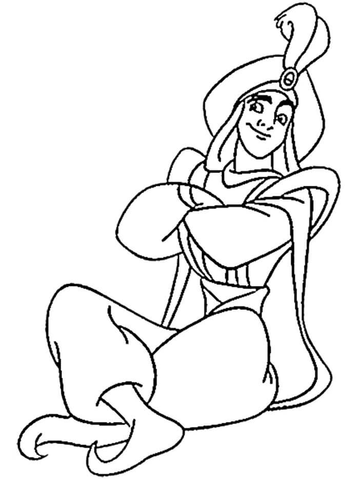 Aladdin (8) da colorare
