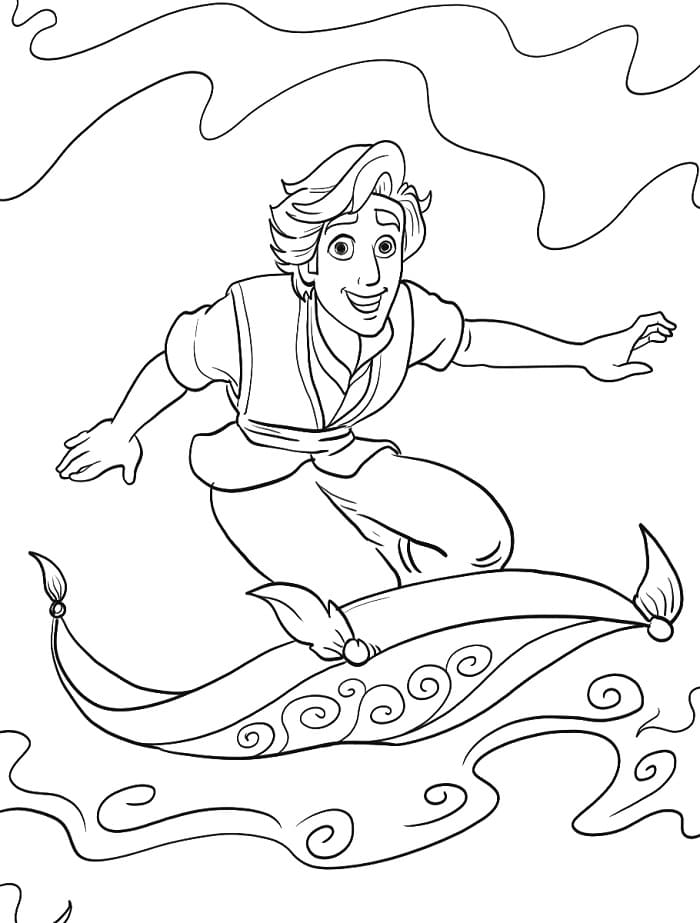 Aladdin Disney da colorare