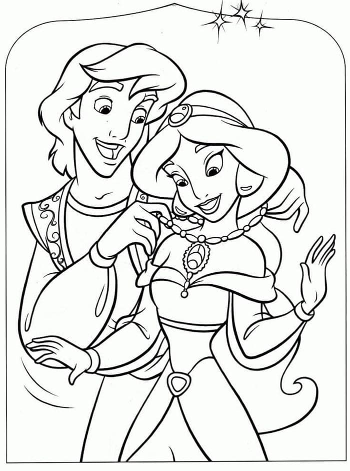 Aladdin Gratuito da colorare