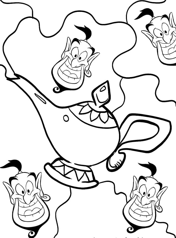 Aladdin da Disney da colorare