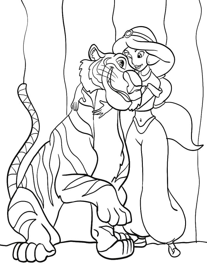 Aladdin in Disney da colorare