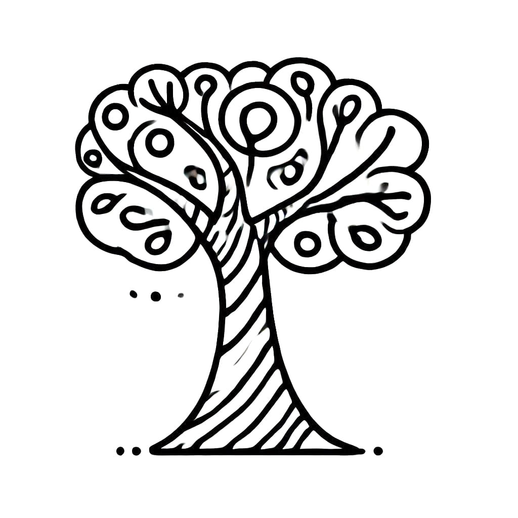 Albero (1) da colorare