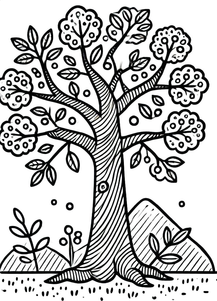 Albero (2) da colorare