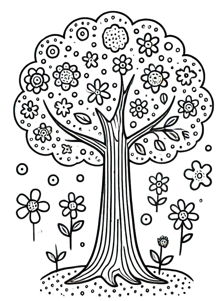 Albero (4) da colorare