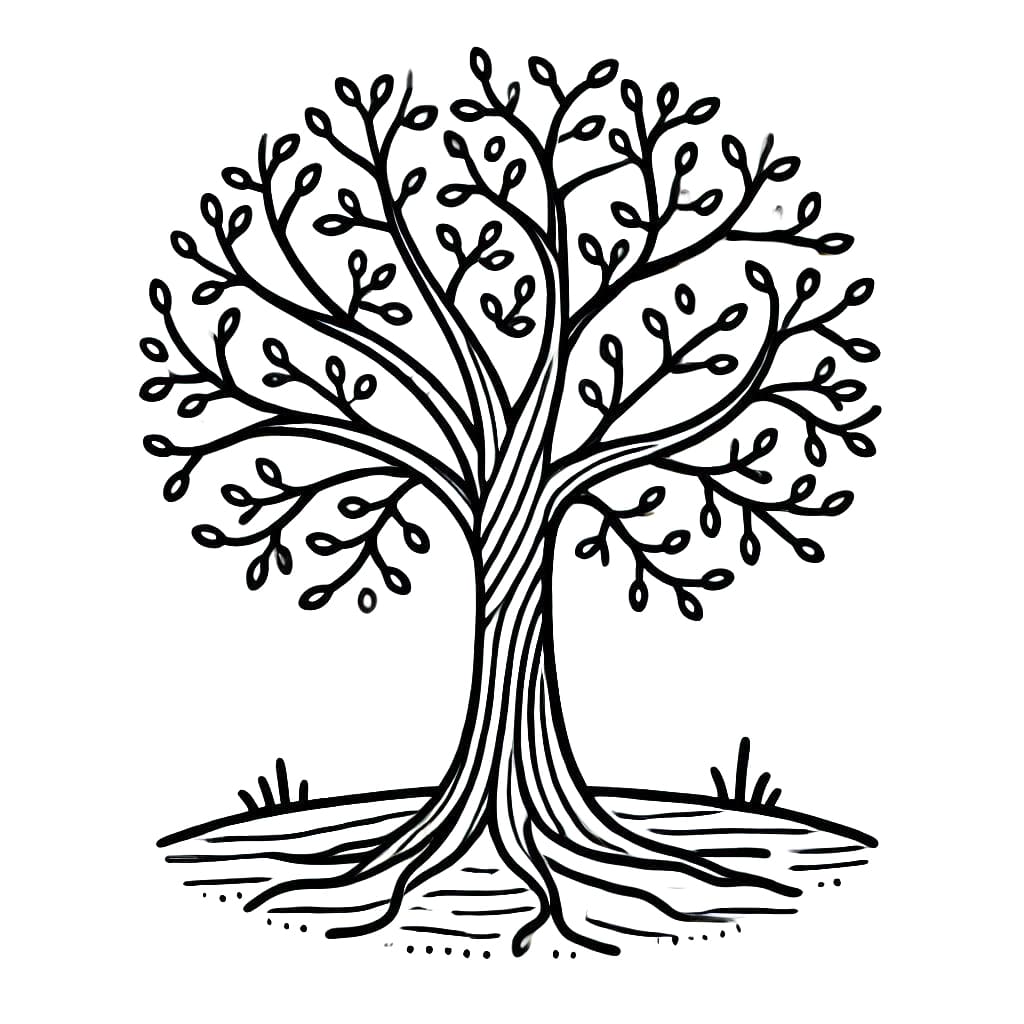 Albero (6) da colorare