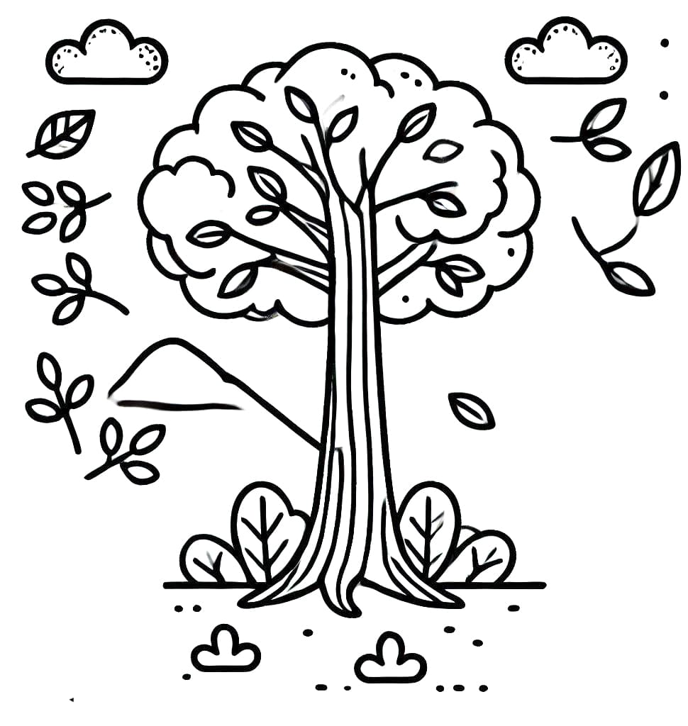 Albero (7) da colorare