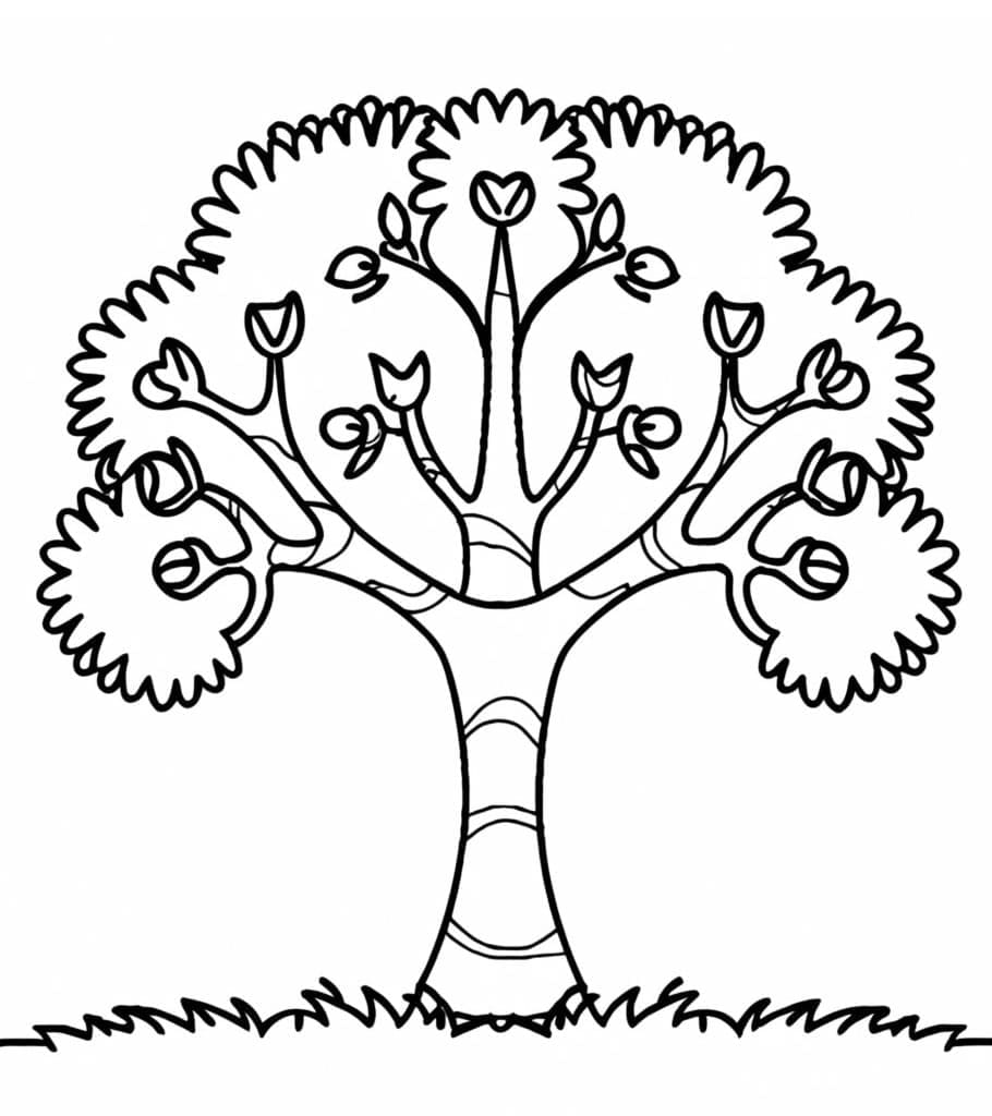 Albero a Costo Zero da colorare