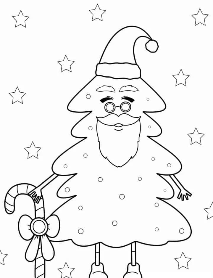 Albero di Natale Normale da colorare