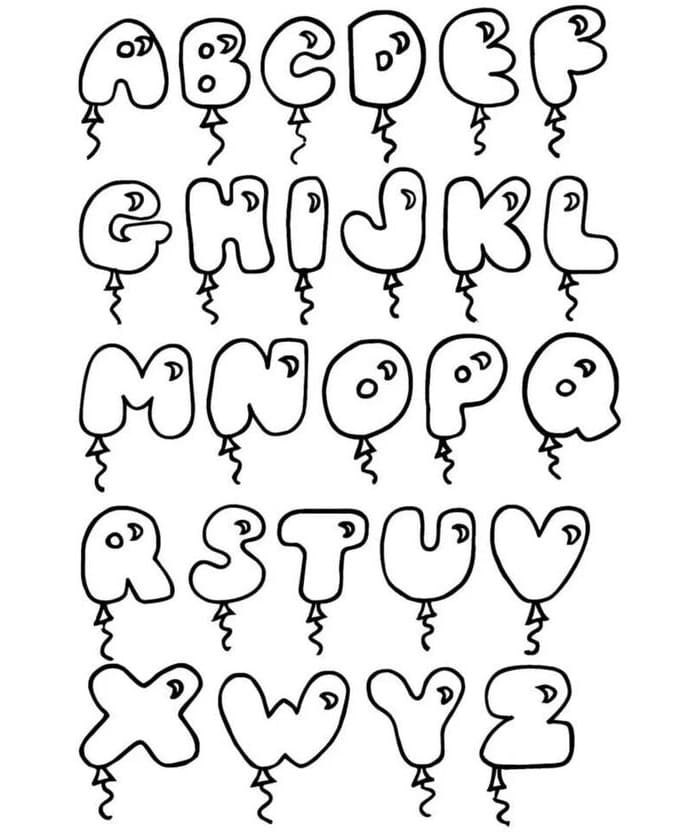 Alfabeto Perfetto da colorare