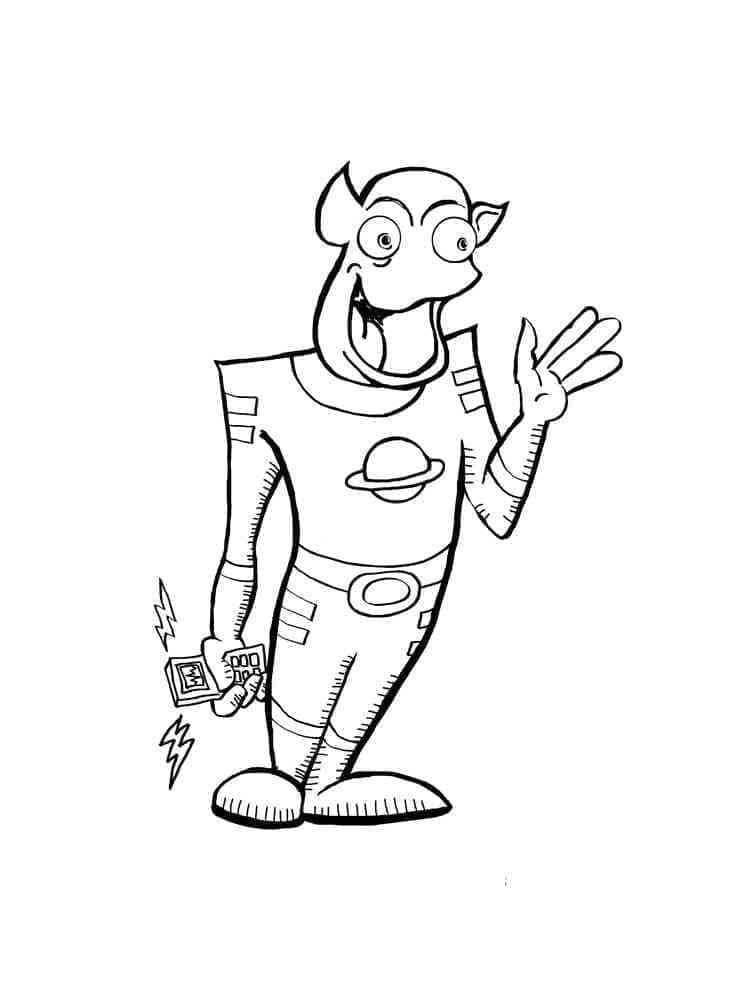 Alieno Gratis da colorare