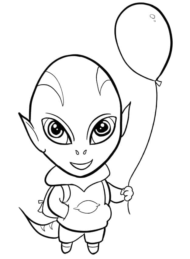 Alieno Gratuito Stampabile da colorare