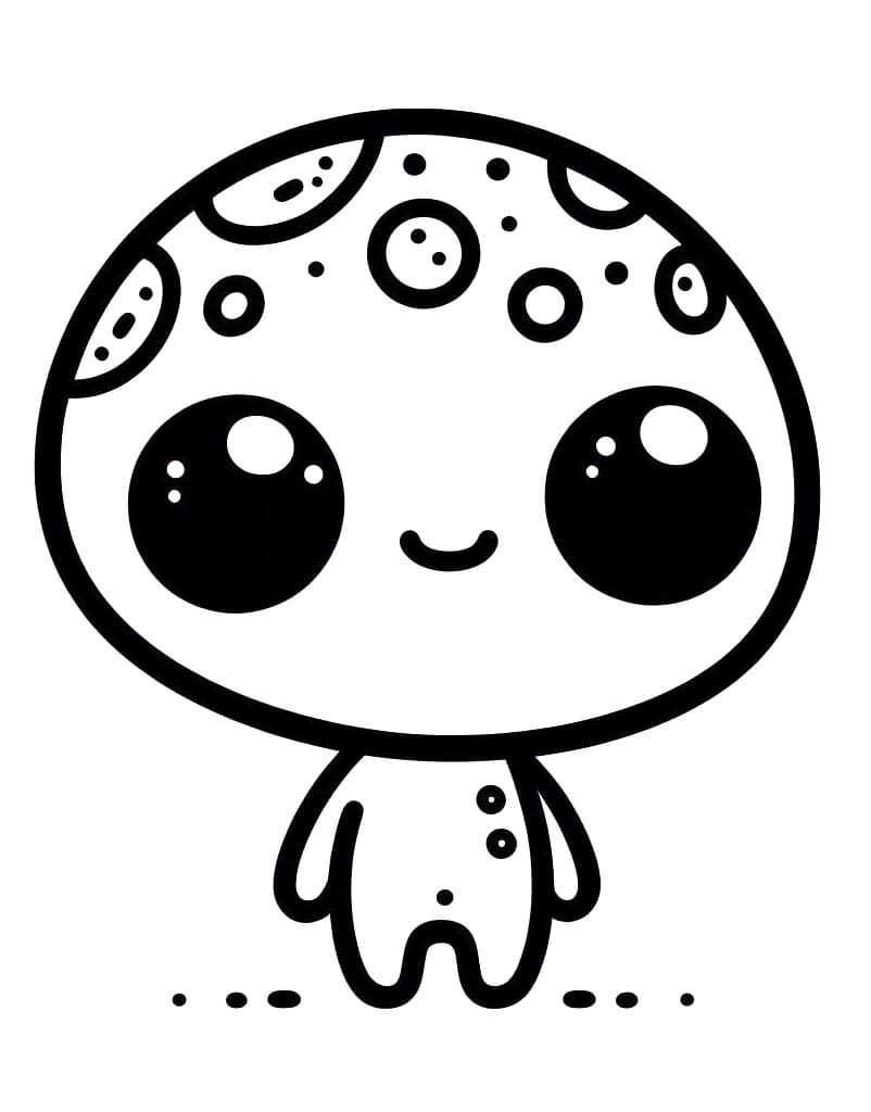 Alieno Stampabile Gratis da colorare