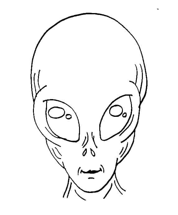 Alieno per Bambini di 1 Anno da colorare