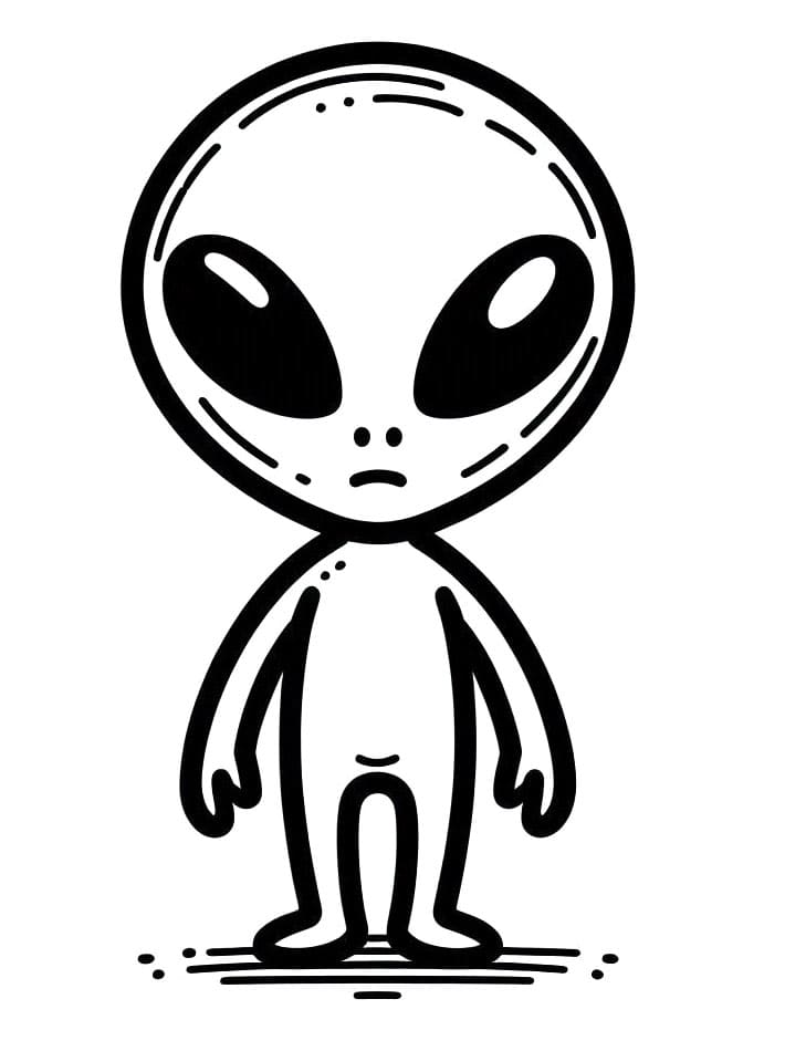 Alieno per Bambini di 6 Anni da colorare