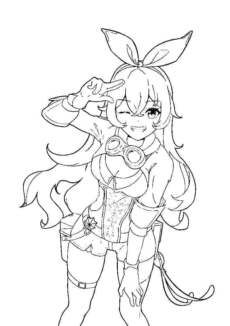 Genshin Impact da colorare