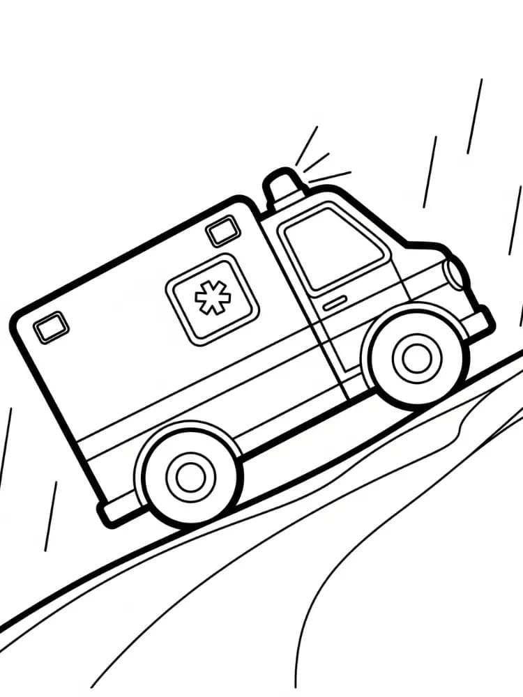 Ambulanza Base da colorare