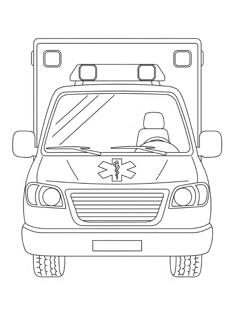 Ambulanza Fantastico da colorare