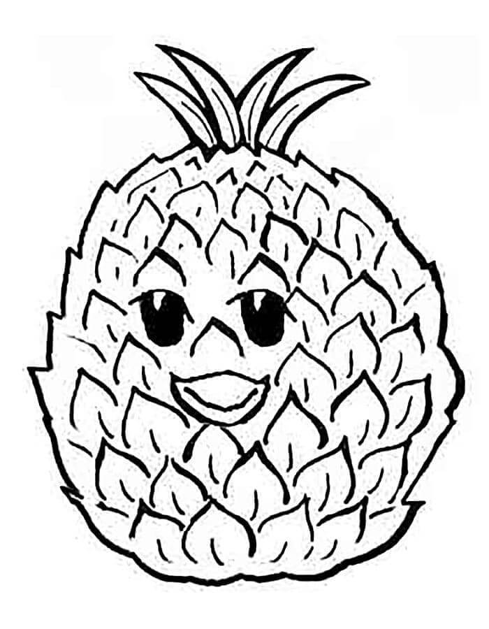Ananas 1 da colorare