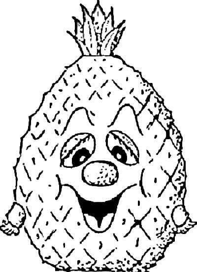 Ananas 4 da colorare
