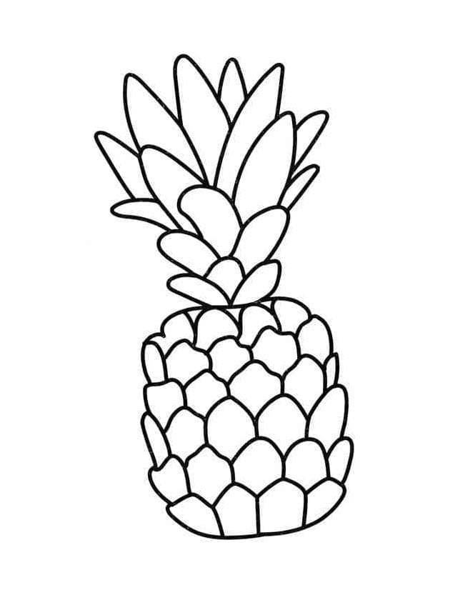 Ananas Gratuito da colorare