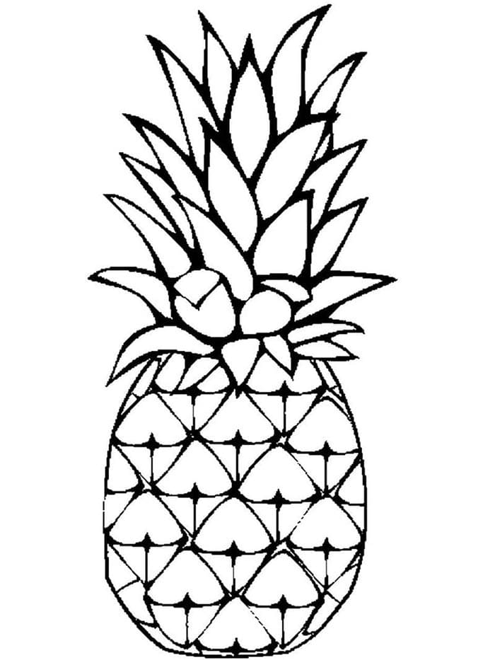 Ananas Libero da colorare