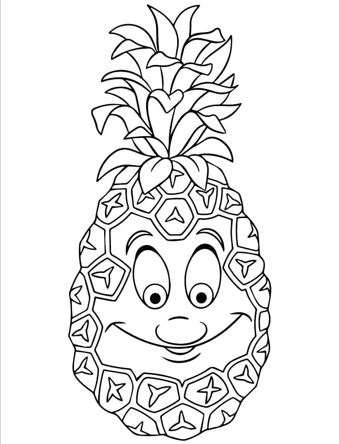 Ananas Normale da colorare