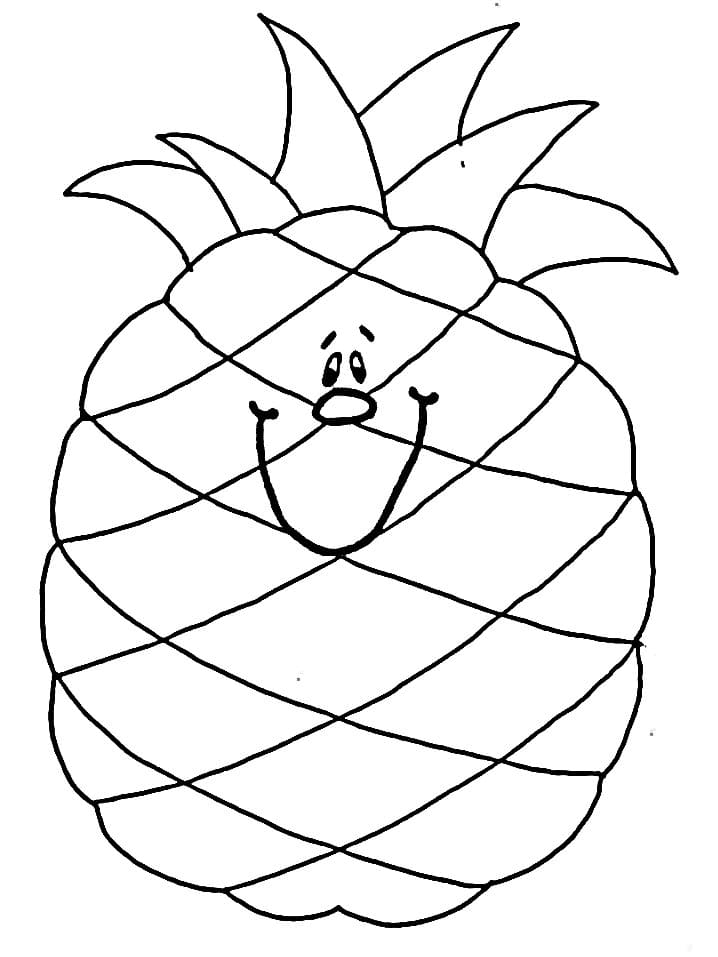 Ananas Perfetto da colorare