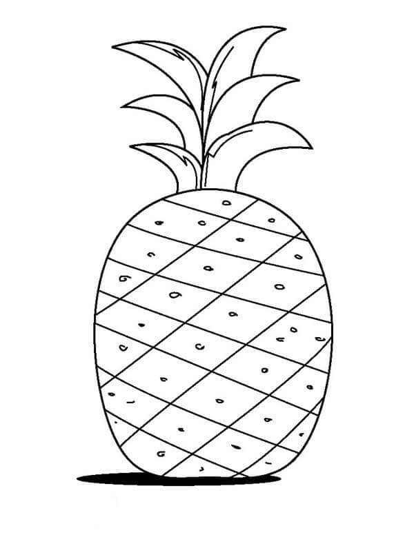 Ananas Stampabile a Costo Zero da colorare