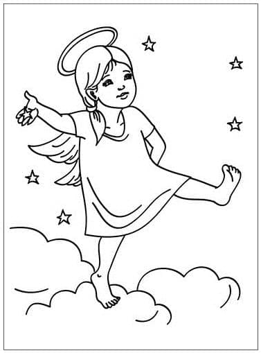 Angelo Facile da colorare