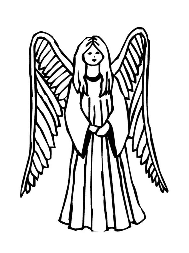 Angelo Semplice da colorare