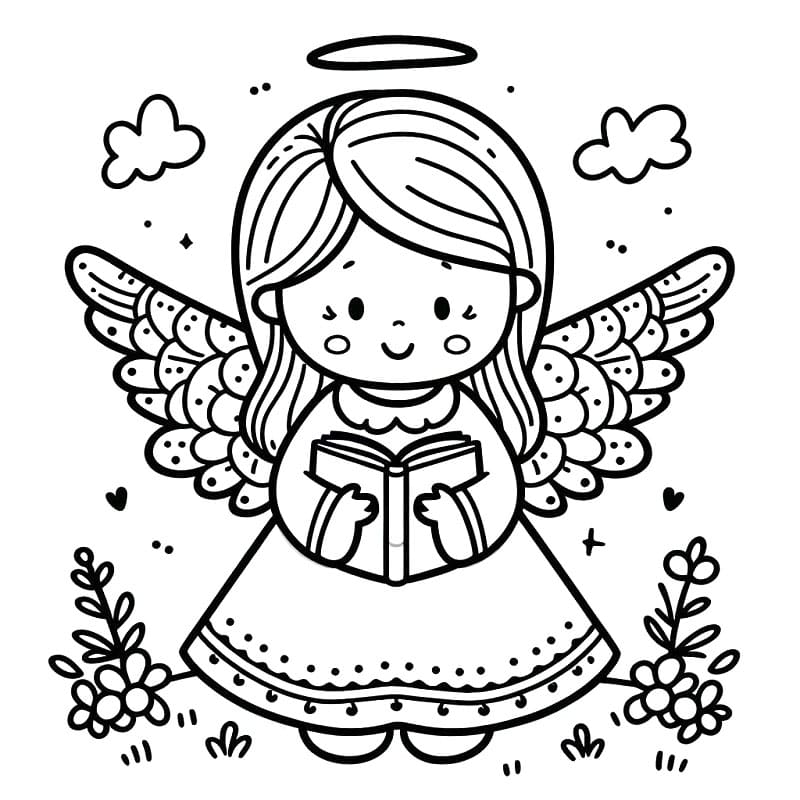 Angelo Stampabile Gratis da colorare