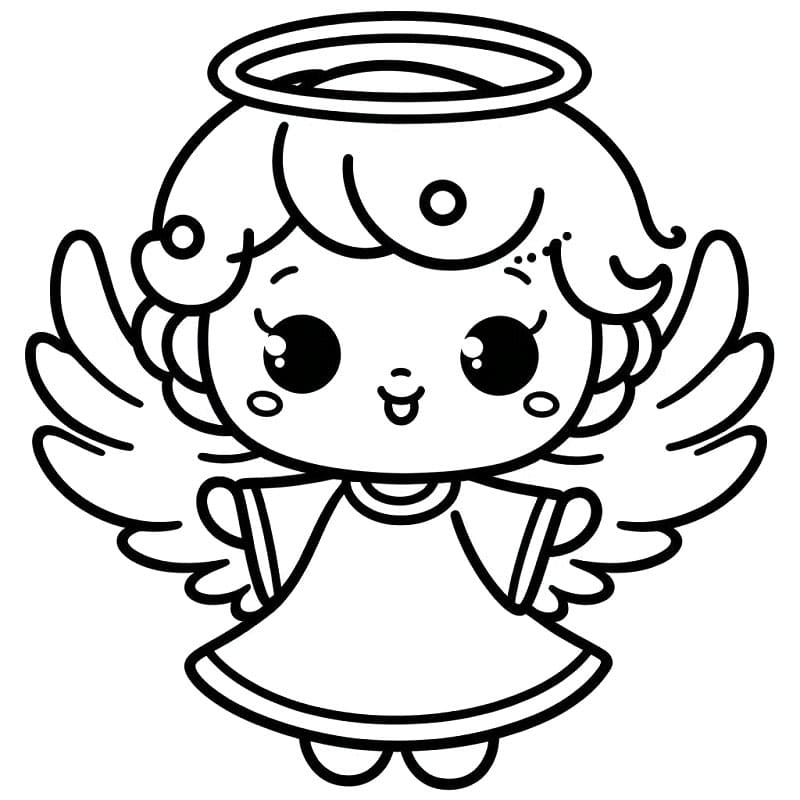 Angelo per Bambini di 1 Anno da colorare