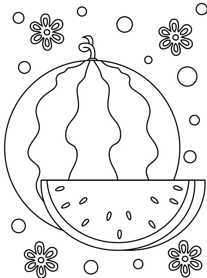 Anguria Fresca da colorare