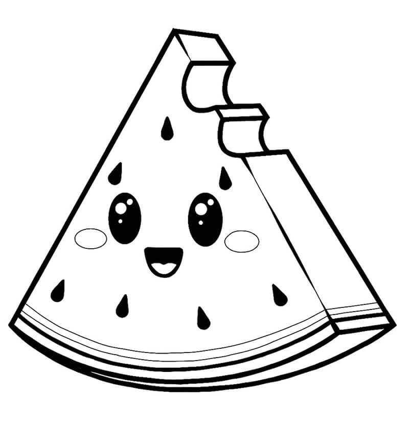 Anguria Gratuita da Stampare da colorare