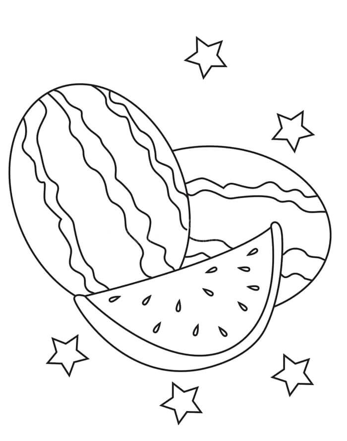 Anguria Immagine Libera da colorare